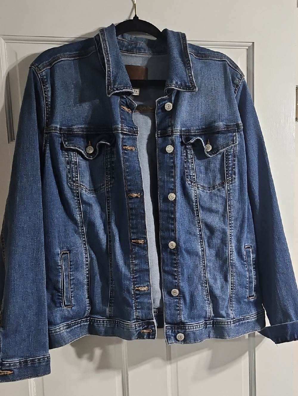 Maurices Medium Blue Denim Trucker Jacket